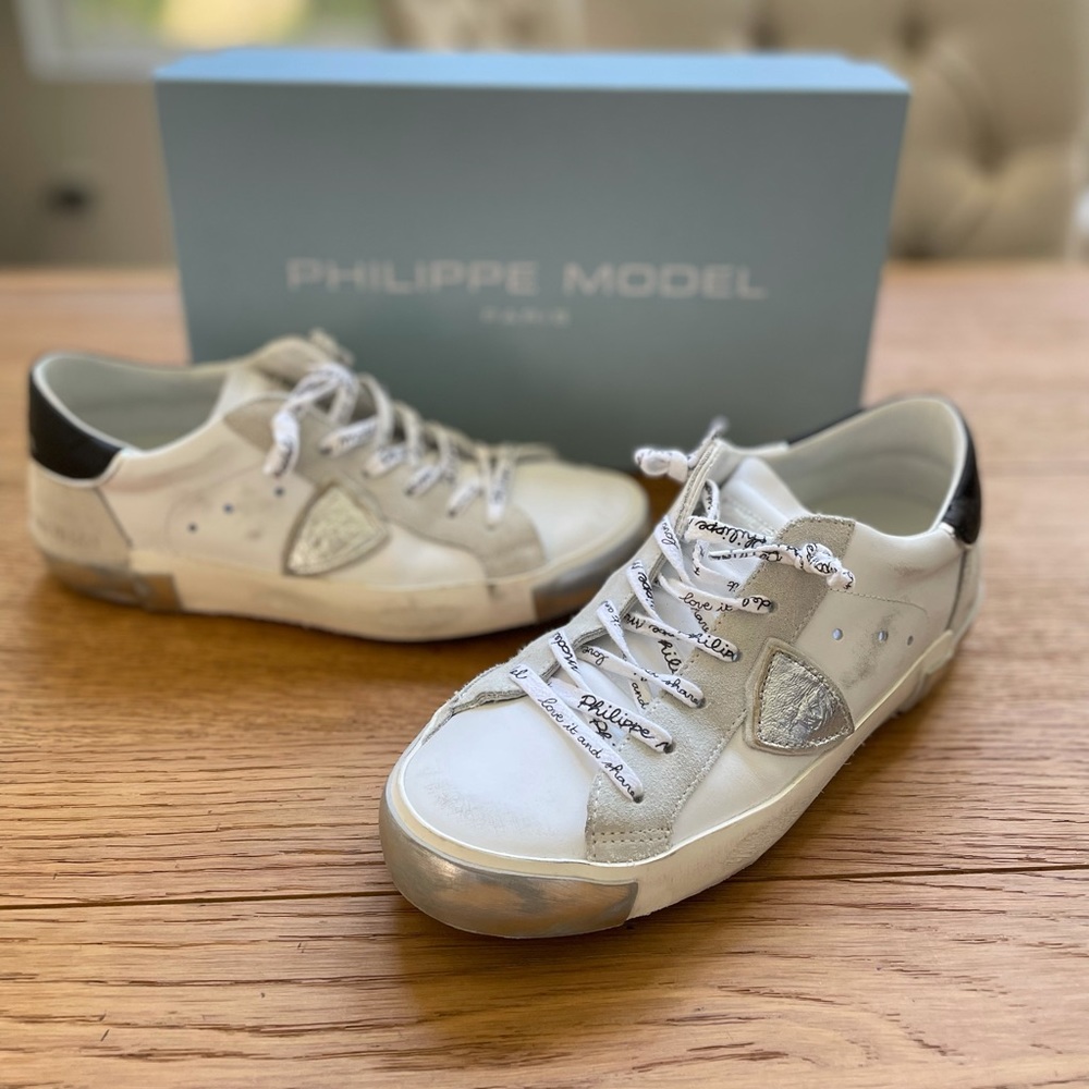 Philippe Model Paris PRSX Foxy Lamine Lace-Up Sneakers